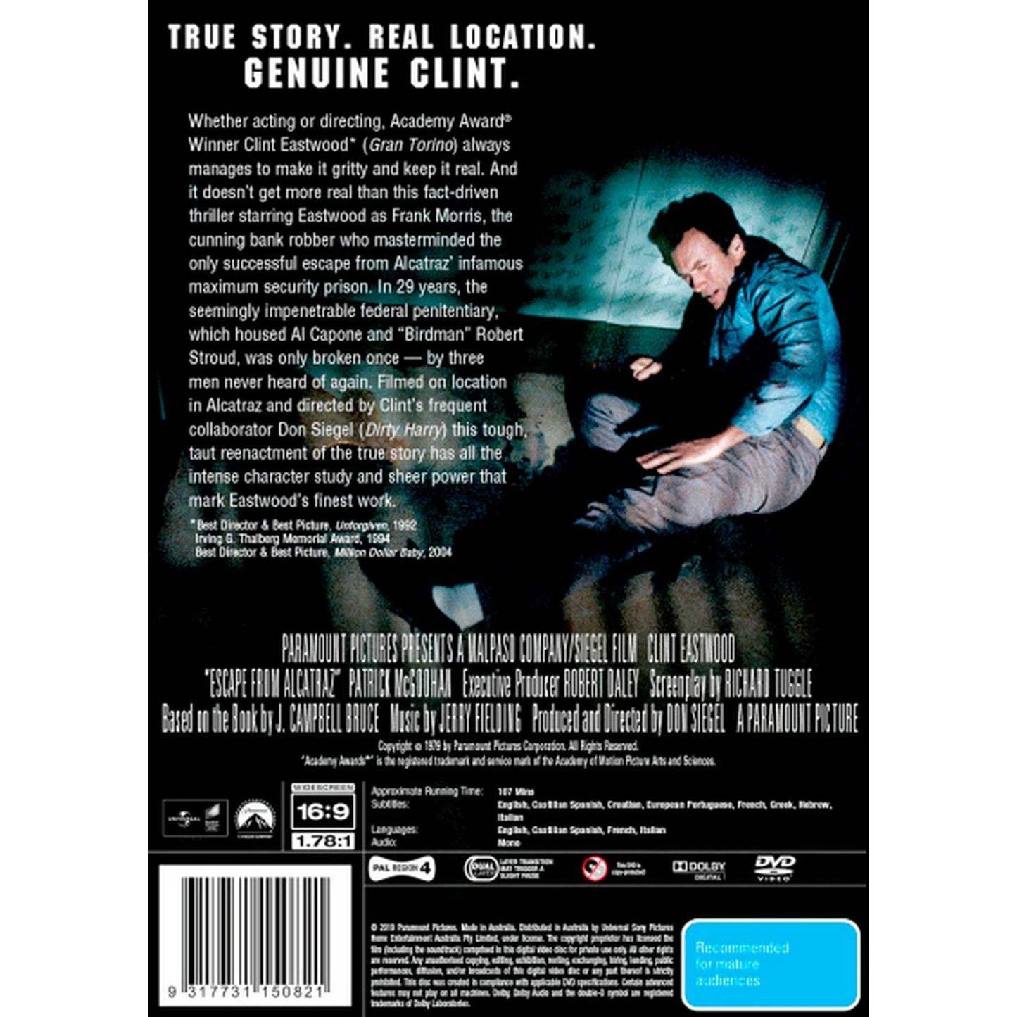 Escape from Alcatraz DVD