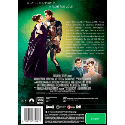 War and Peace (1956) DVD