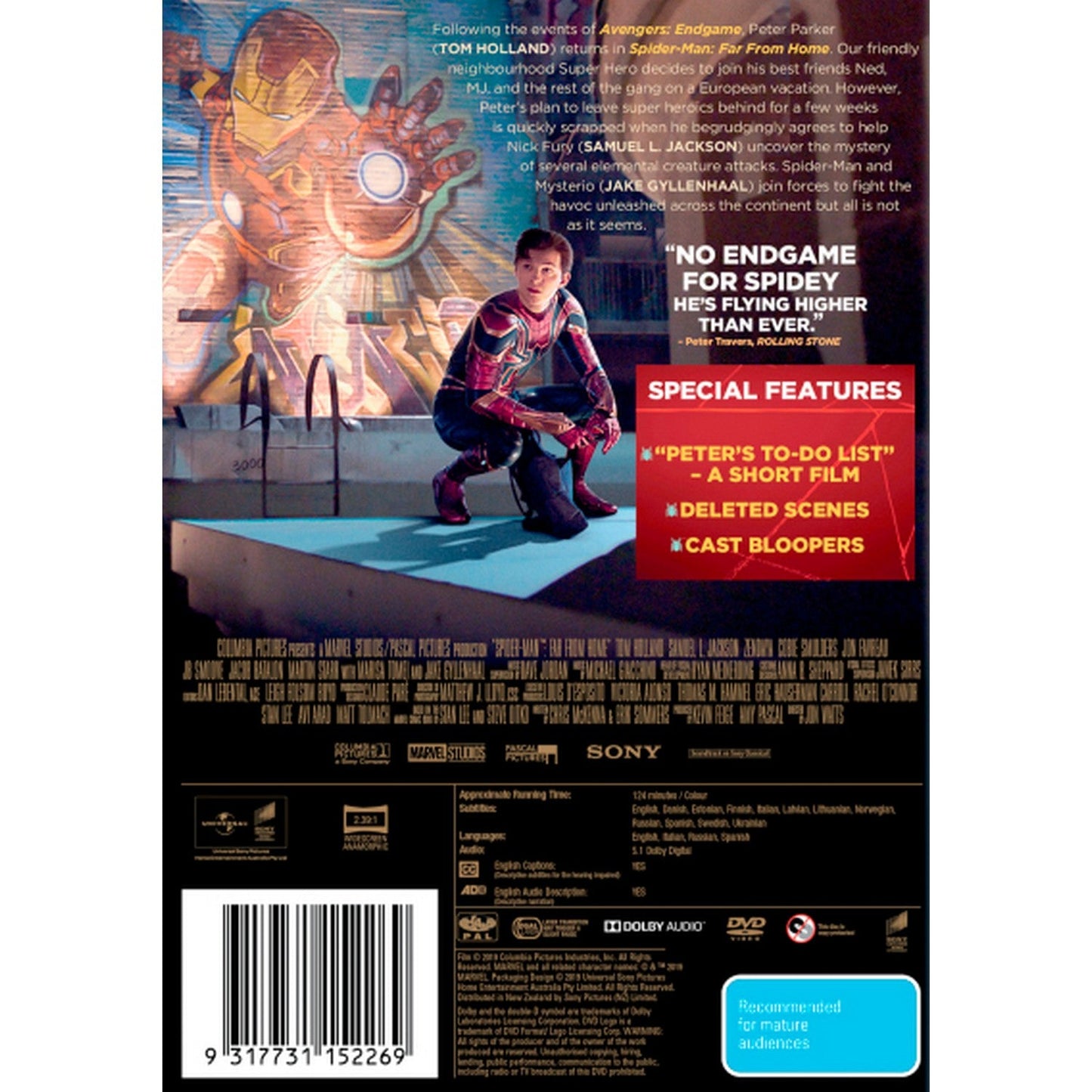 Spider-Man: Far From Home DVD