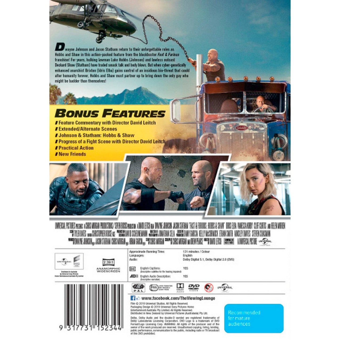 Fast & Furious: Hobbs & Shaw DVD