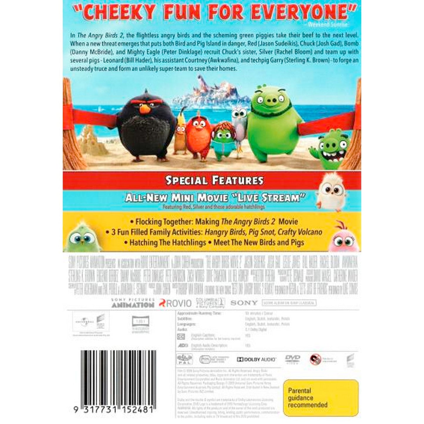 The Angry Birds Movie 2 DVD