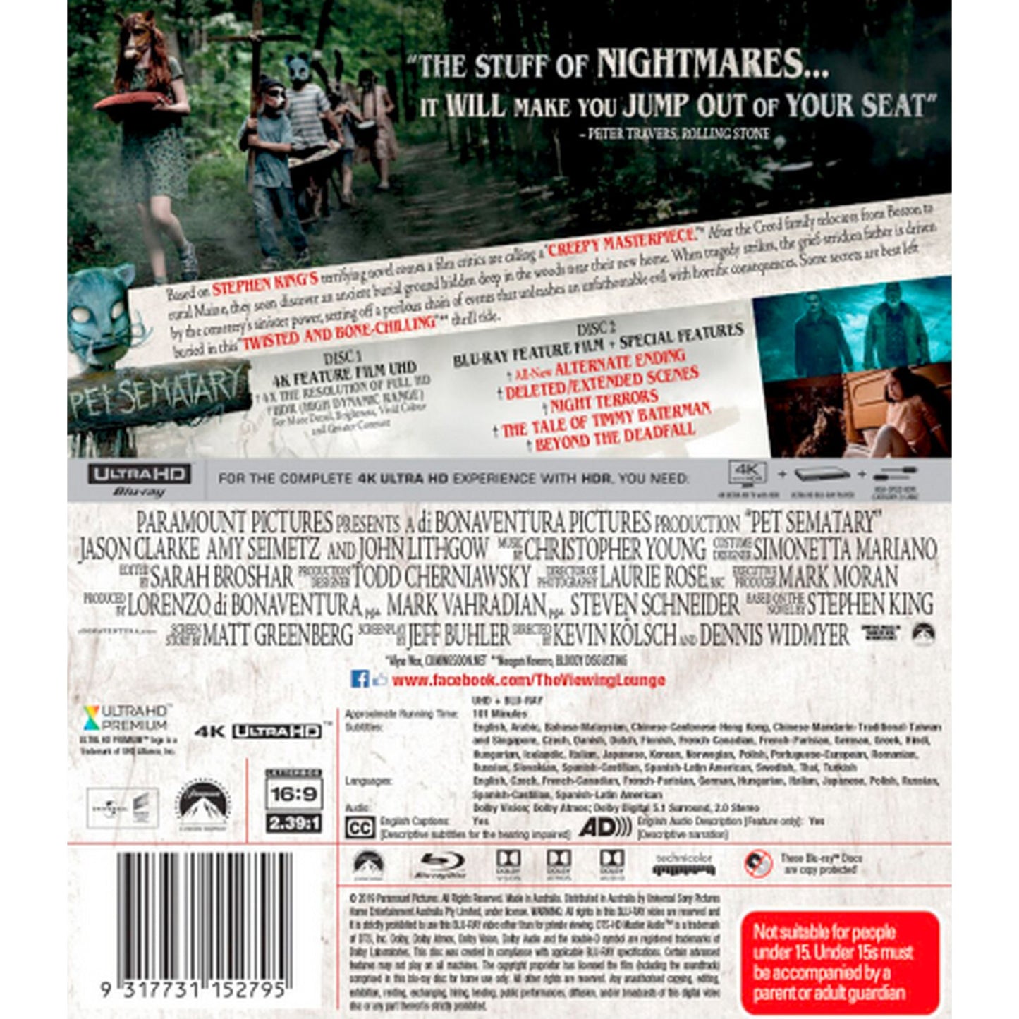 Pet Sematary (2019) 4K UltraHD + Blu-Ray