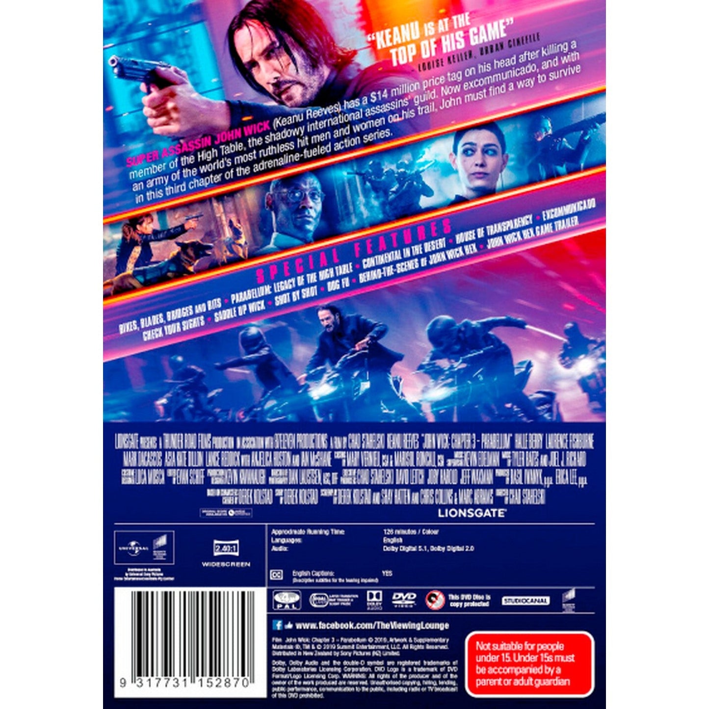 John Wick: Chapter 3 - Parabellum DVD