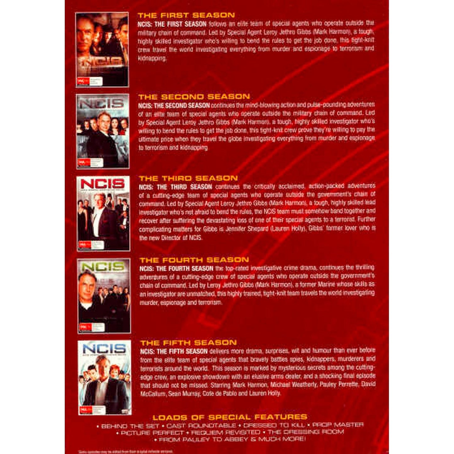 NCIS : Seasons 1 - 5 DVD Box Set