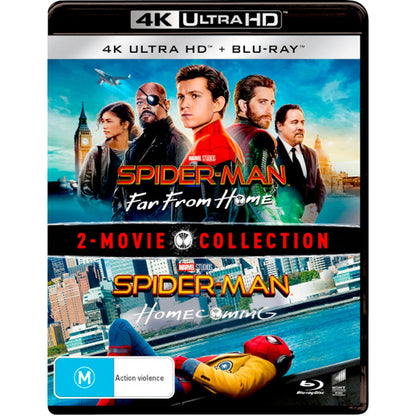 Spider-Man: Far From Home / Spider-Man: Homecoming (2 Movie Collection) 4K UltraHD + Blu-Ray