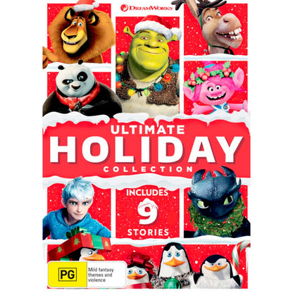 Ultimate Holiday Collection: (Trolls/Shrek the Halls/Donkey's Caroling/Merry Madagascar/The Madagascar Penguins/Dragons: Gift Night Fury/Kung Fu Panda DVD Box Set