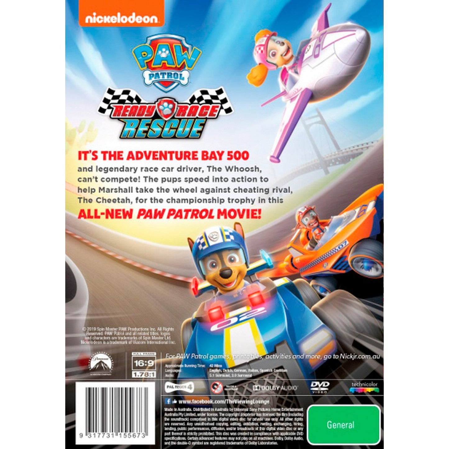 Paw Patrol: Ready Race Rescue DVD