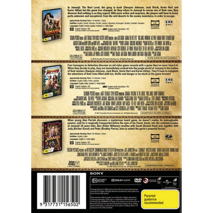 3 Movie Collection (Jumanji: The Next Level / Jumanji: Welcome to the Jungle / Jumanji) DVD Box Set