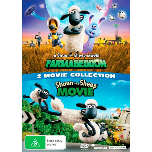 2 Movie Collection (A Shaun the Sheep Movie: Farmageddon / Shaun the Sheep Movie) DVD Box Set