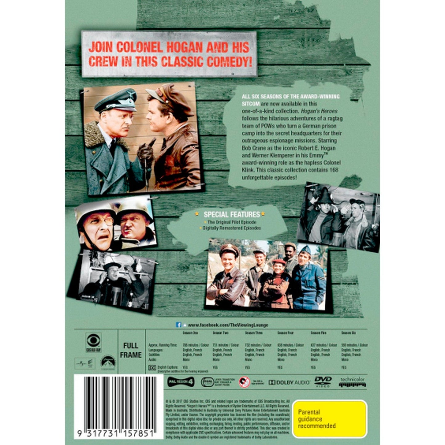 Hogan's Heroes: The Complete Series (Seasons 1 - 6) DVD Box Set