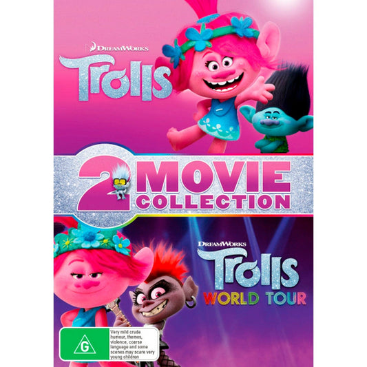 2 Movie Collection (Trolls (2016) / Trolls World Tour) DVD Box Set