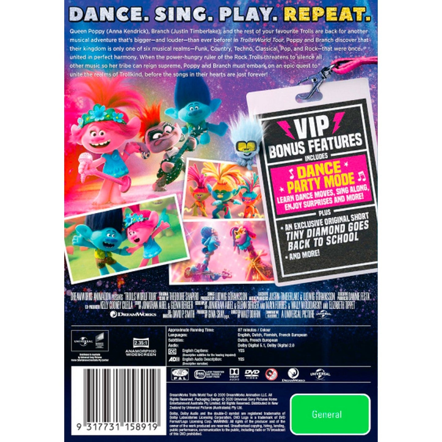 Trolls World Tour - Dance Party Edition DVD