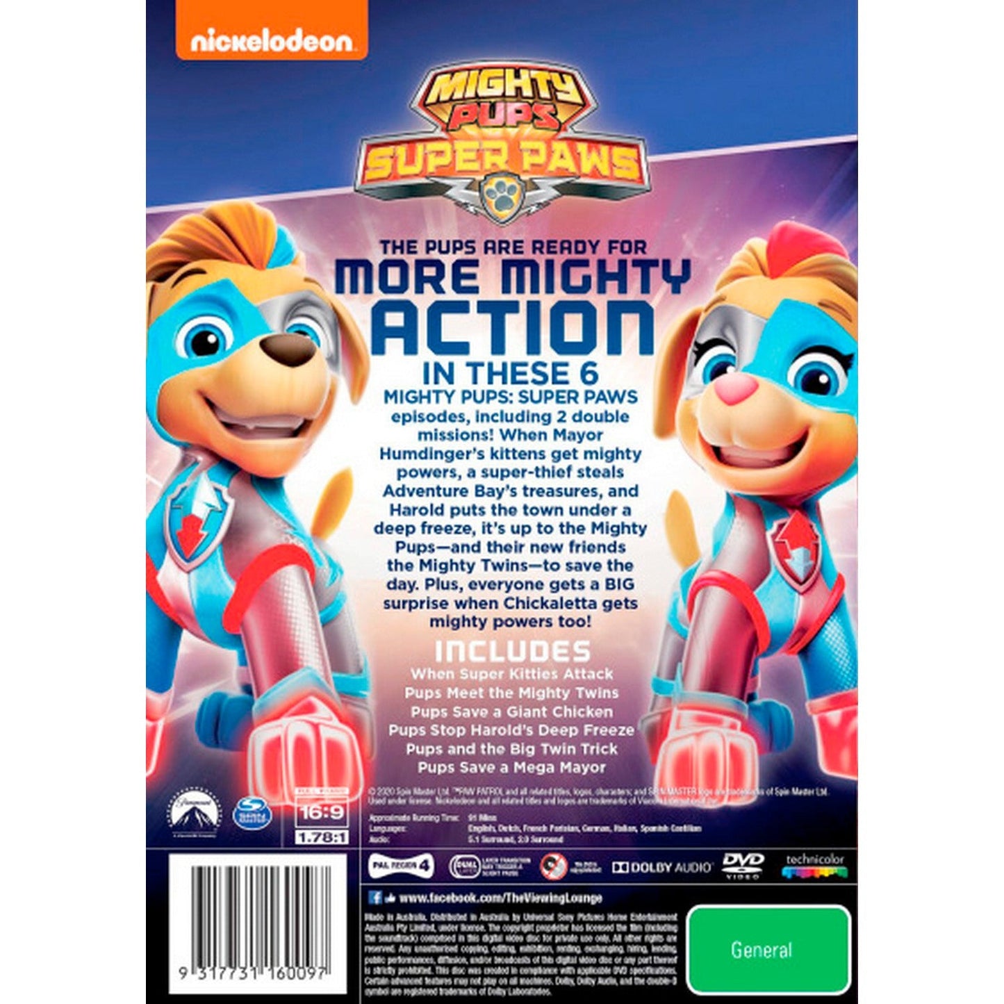 Paw Patrol: Mighty Pups: Super Paws DVD