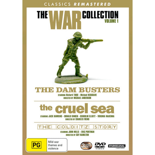 The War Collection: Volume 1 - (The Dam Busters (1955) / The Cruel Sea (1953) / Colditz Story (1955)) DVD Box Set