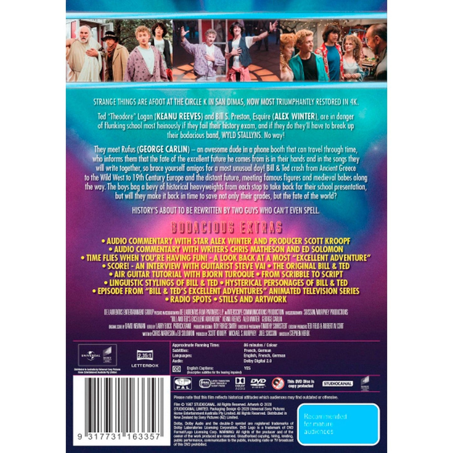 Bill & Ted's Excellent Adventure (Classics Remastered) DVD