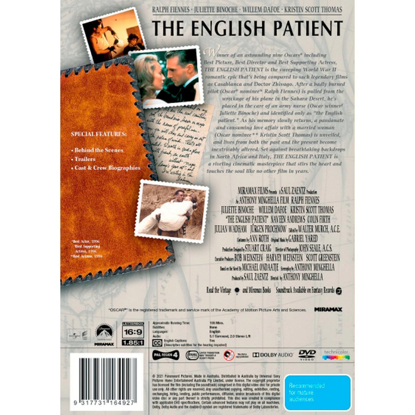 The English Patient DVD