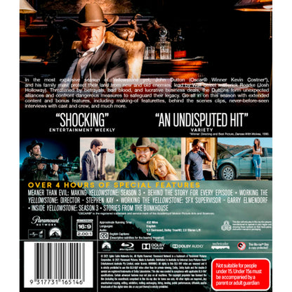 Yellowstone: Season 3 Blu-Ray