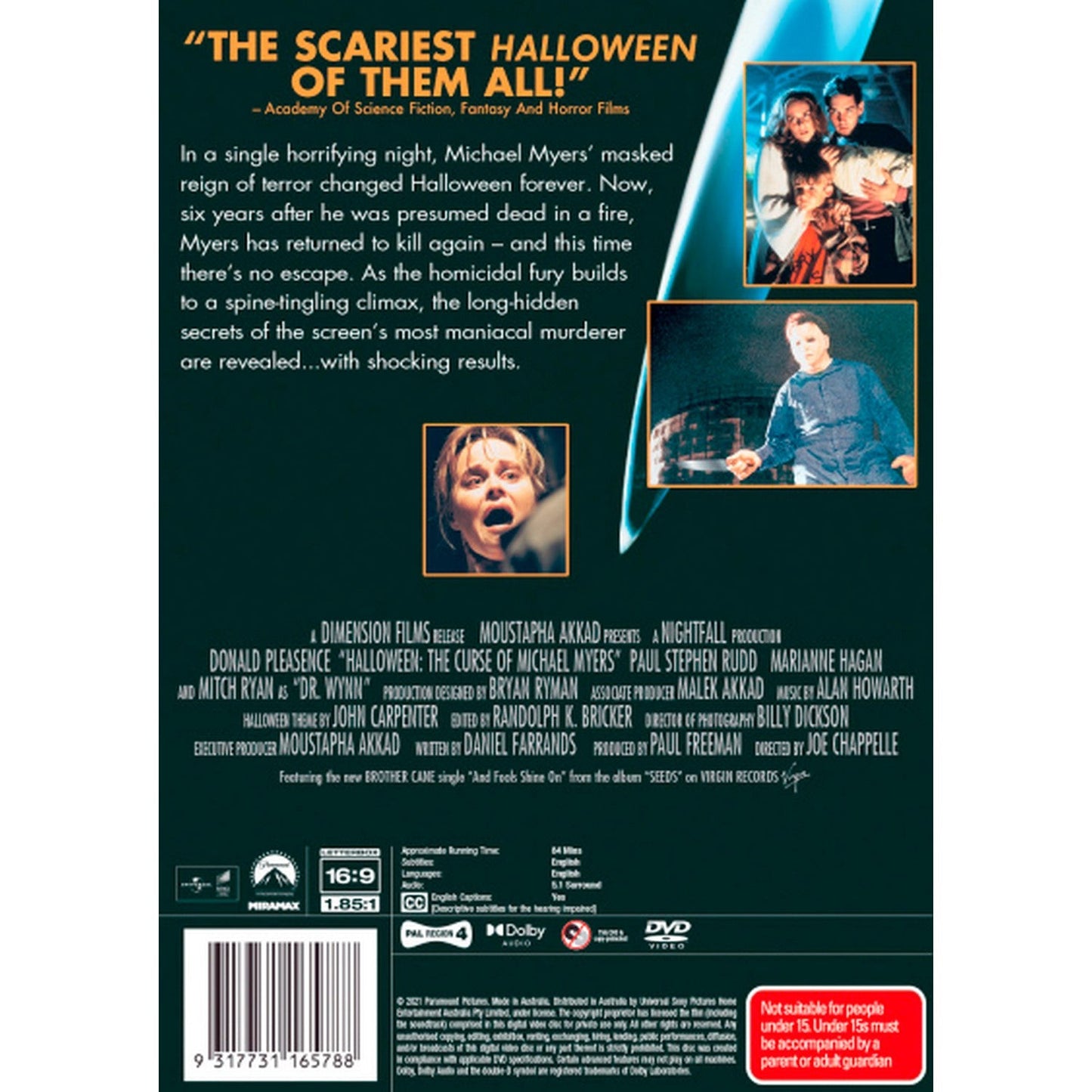 Halloween: The Curse of Michael Myers DVD