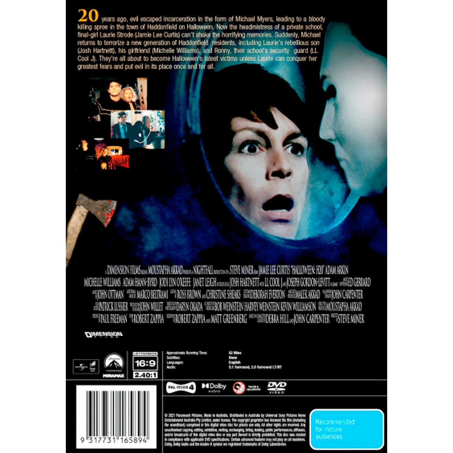 Halloween H20: 20 Years Later DVD