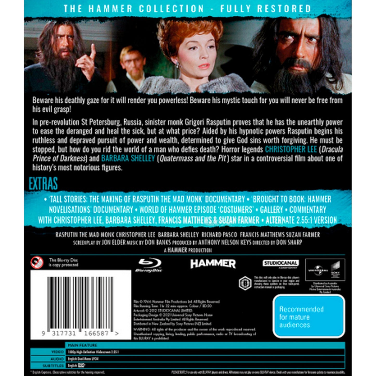 Rasputin: The Mad Monk Blu-Ray