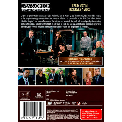 Law & Order: Special Victims Unit: Season 22 DVD