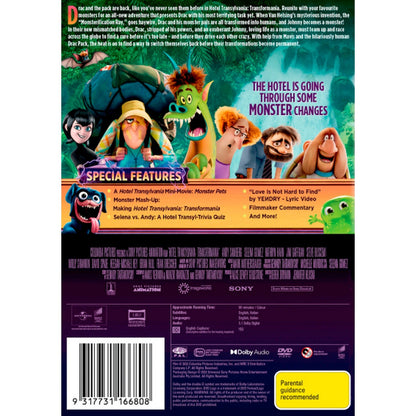 Hotel Transylvania 4: Transformania DVD