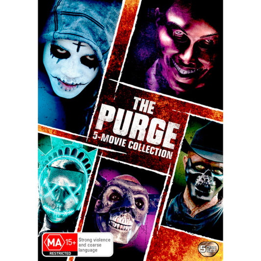 The Purge: 5 Movie Collection - The Purge / The Purge: Anarchy / The Purge: Election Year / The First Purge / The Forever Purge DVD Box Set