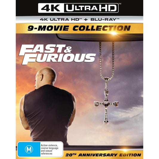 9 Movie Franchise Pack (Fast & Furious 1 - 9) 4K UltraHD + Blu-Ray Box Set