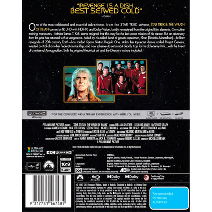 Star Trek II: The Wrath of Khan 4K UltraHD (Includes The Director's and Theatrical Cuts)