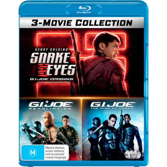 3 Movie Franchise Pack (Snake Eyes: G.I. Joe Origins / G.I. Joe: Retaliation / G.I. Joe: The Rise of Cobra) Blu-Ray Box Set