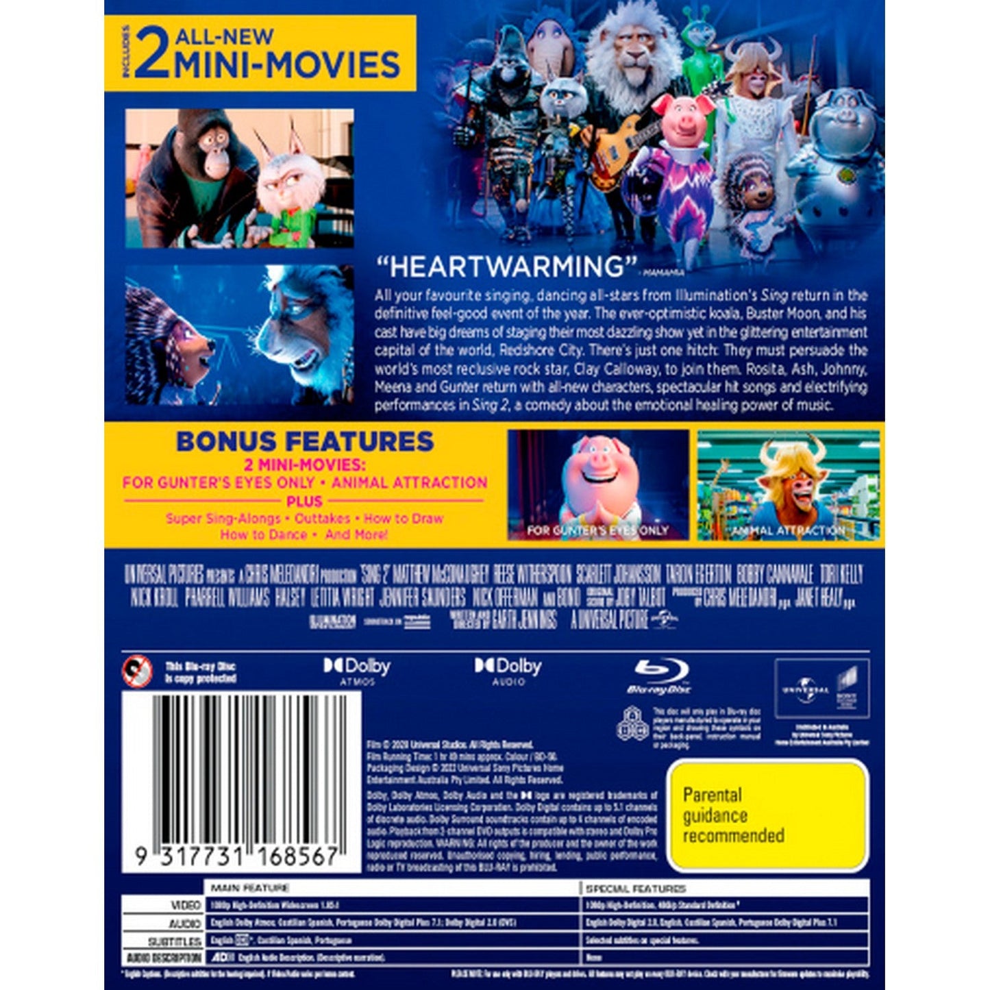 Sing 2: (Collector's Edition) Blu-Ray