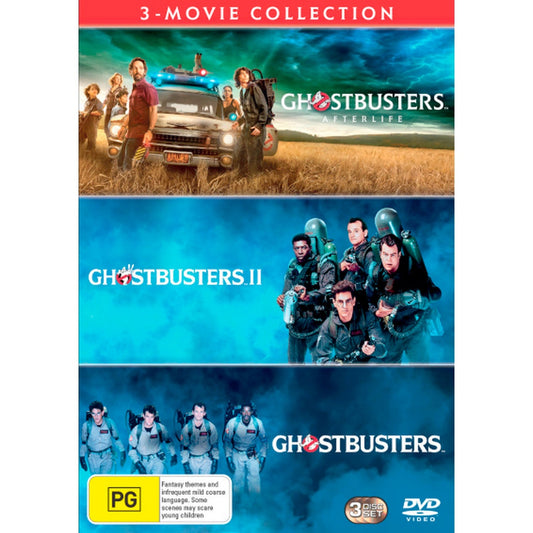 3 Movie Franchise Pack (Ghostbusters: Afterlife / Ghostbusters II / Ghostbusters (1984)) DVD Box Set