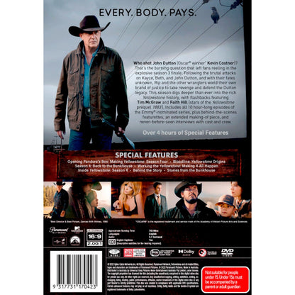 Yellowstone: Season 4 DVD