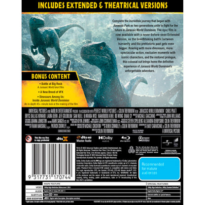 Jurassic World: Dominion Blu-Ray