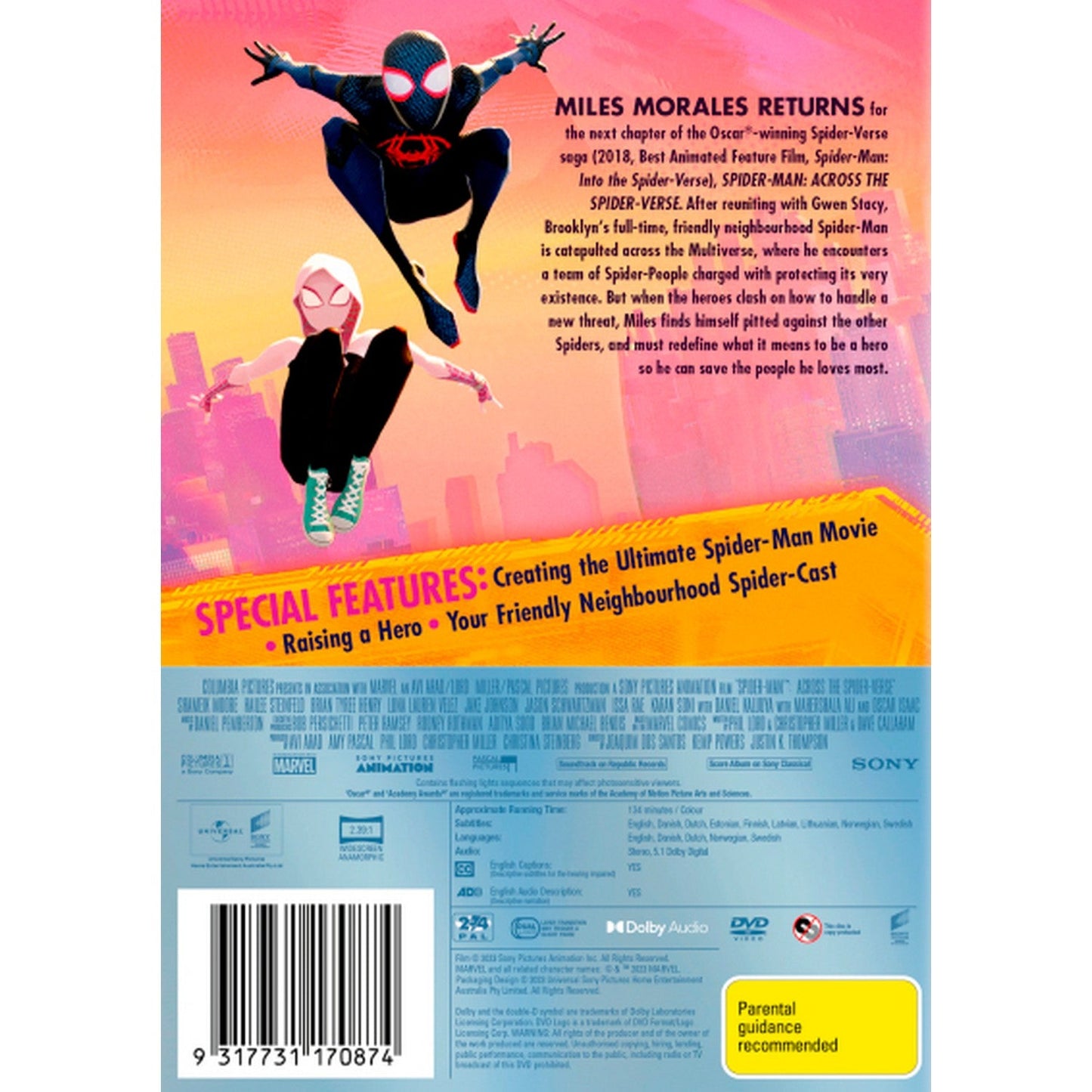 Spider-Man: Across The Spider-Verse DVD