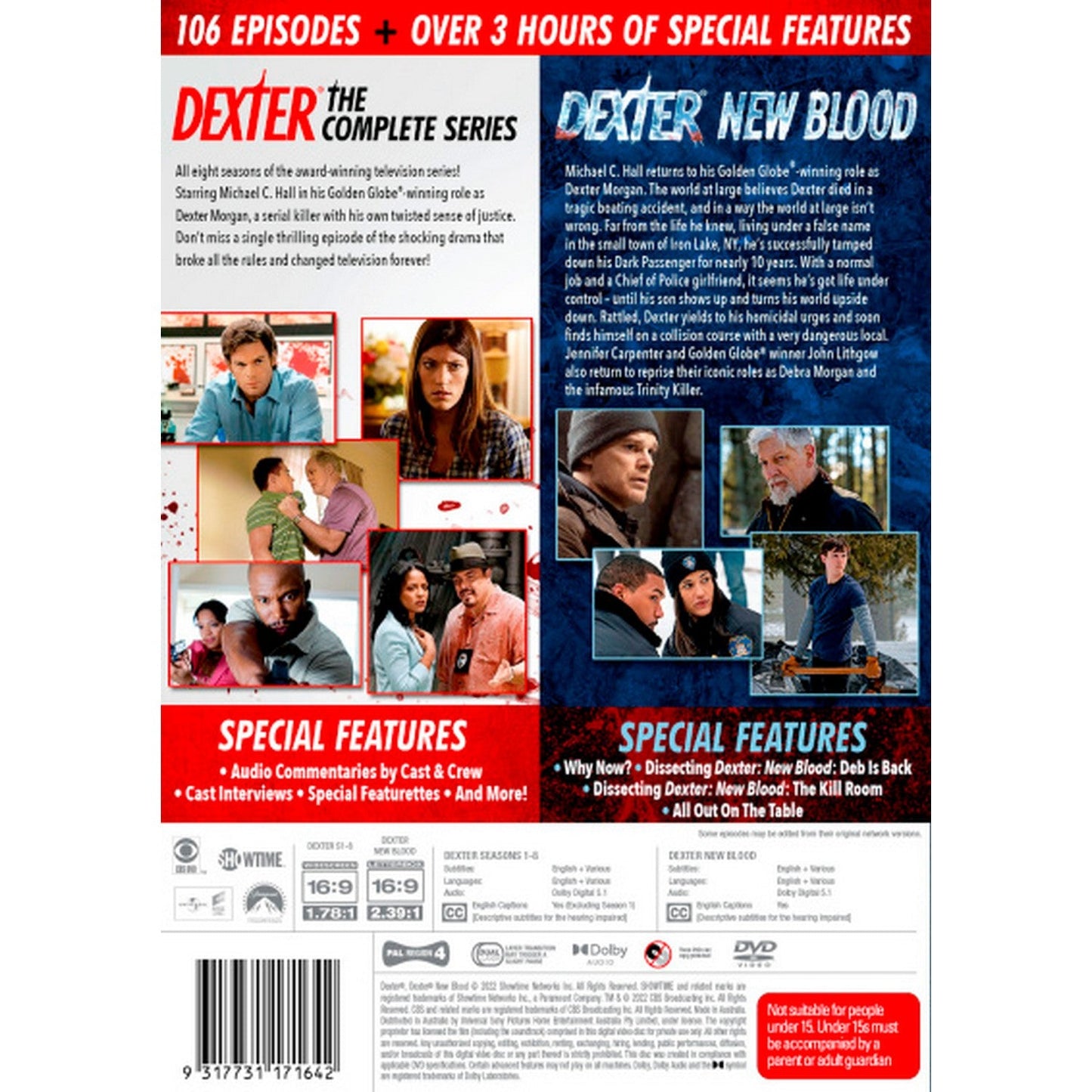 Dexter: Season 1 - 8 & Dexter: New Blood: Season 1 DVD Box Set