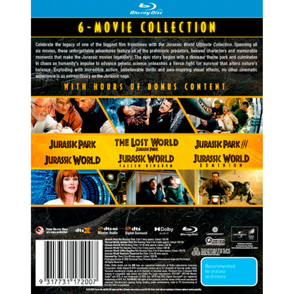 Jurassic Ultimate Collection: Jurassic Park 1 - 3 / Jurassic World / Jurassic World: Fallen Kingdom / Jurassic World: Dominion Blu-Ray Box Set