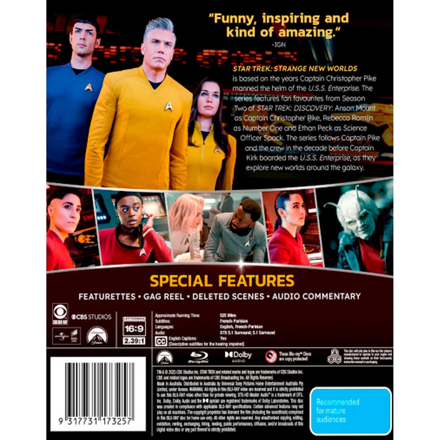 Star Trek: Strange New Worlds: Season 1 Blu-Ray