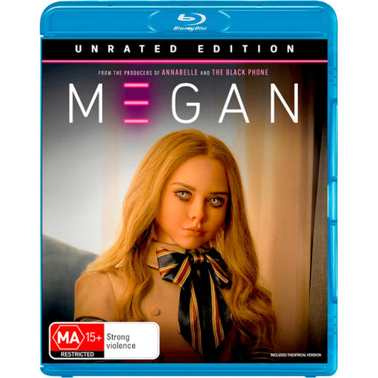 M3gan (Unrated and Theatrical versions of film) Blu-Ray