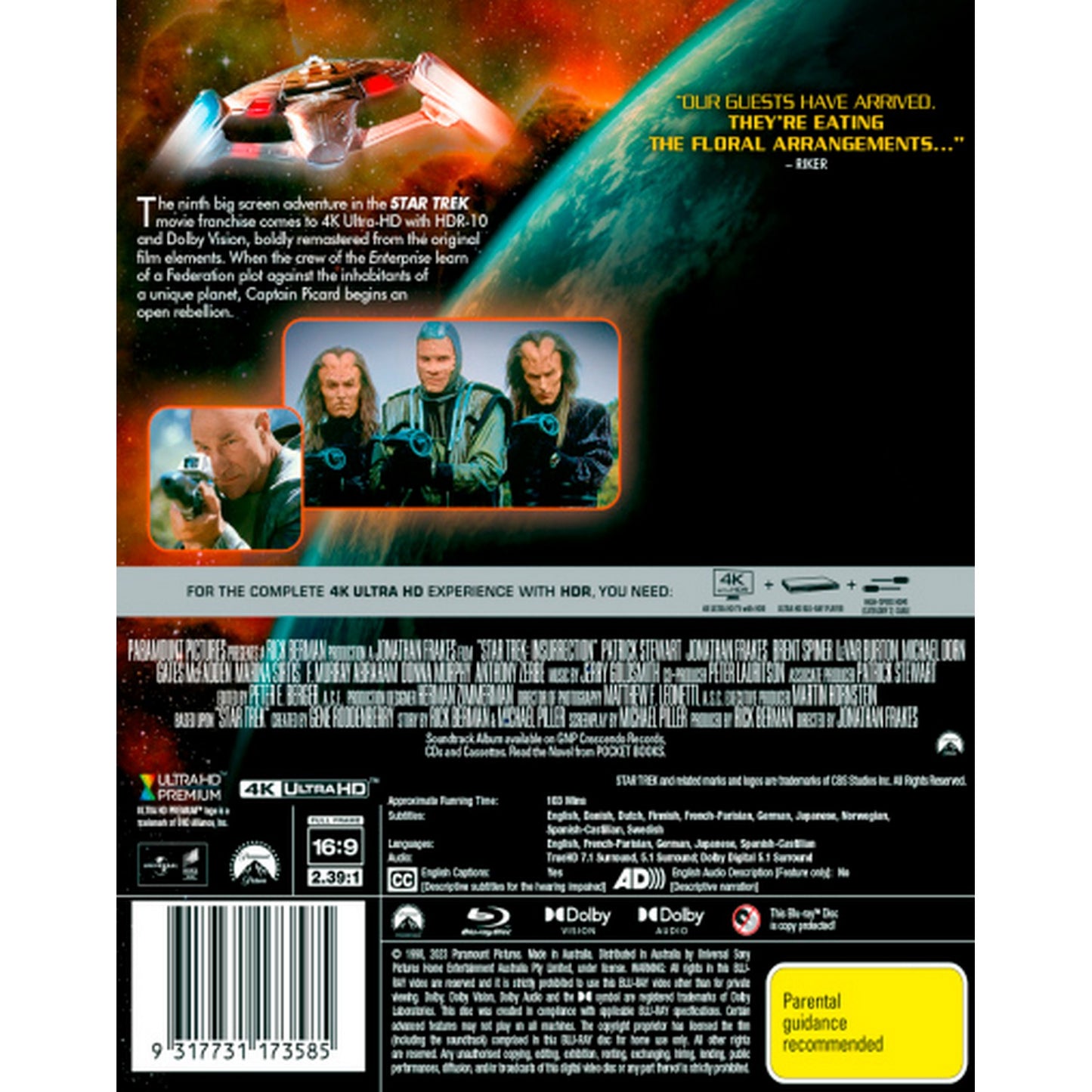 Star Trek IX: Insurrection 4K UltraHD