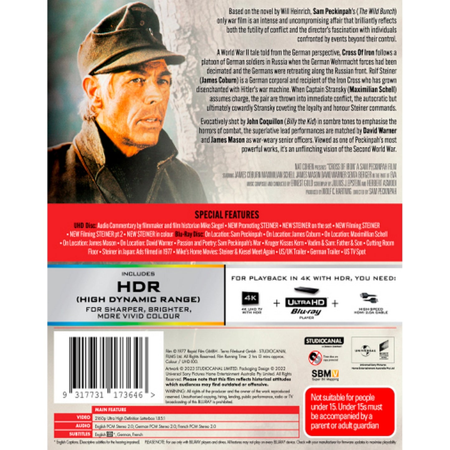 Cross of Iron (Classics Remastered) 4K UltraHD