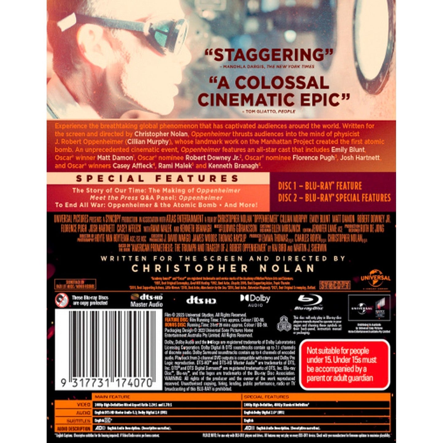 Oppenheimer Blu-Ray