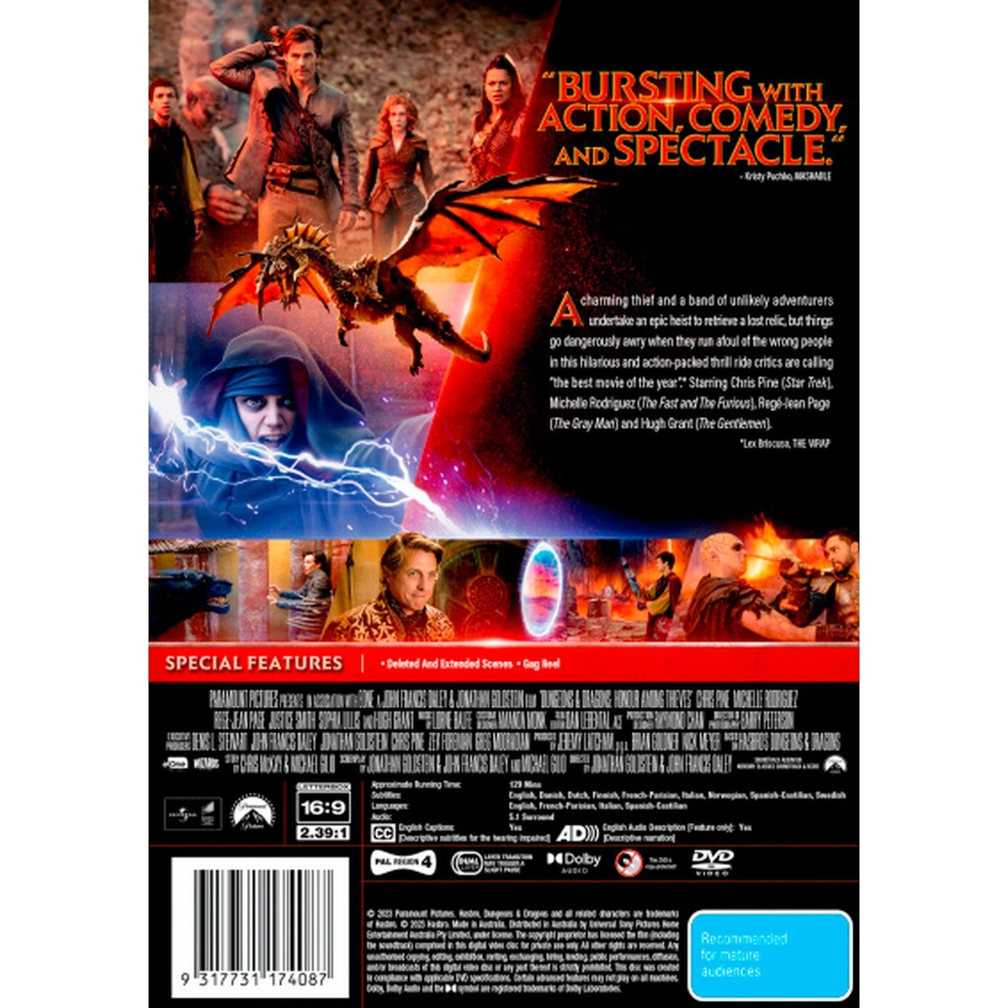 Dungeons & Dragons: Honour Among Thieves DVD