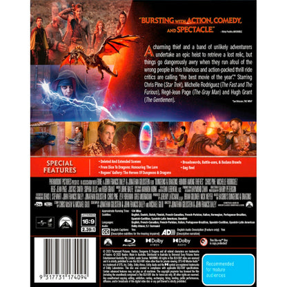 Dungeons & Dragons: Honour Among Thieves Blu-Ray