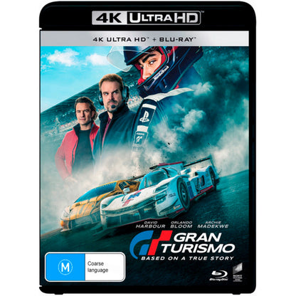 Gran Turismo: Based on a True Story 4K UltraHD + Blu-Ray