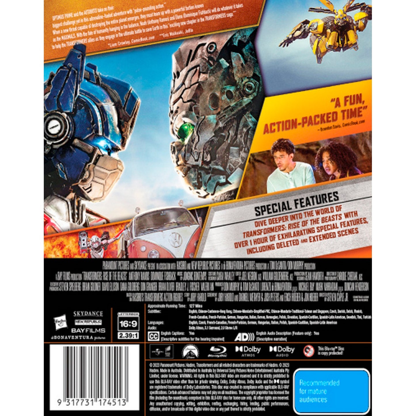 Transformers: Rise of the Beasts Blu-Ray