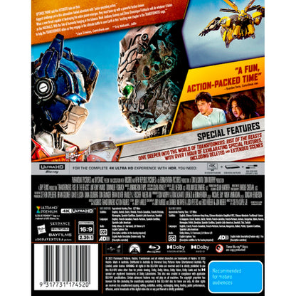 Transformers: Rise of the Beasts 4K UltraHD + Blu-Ray