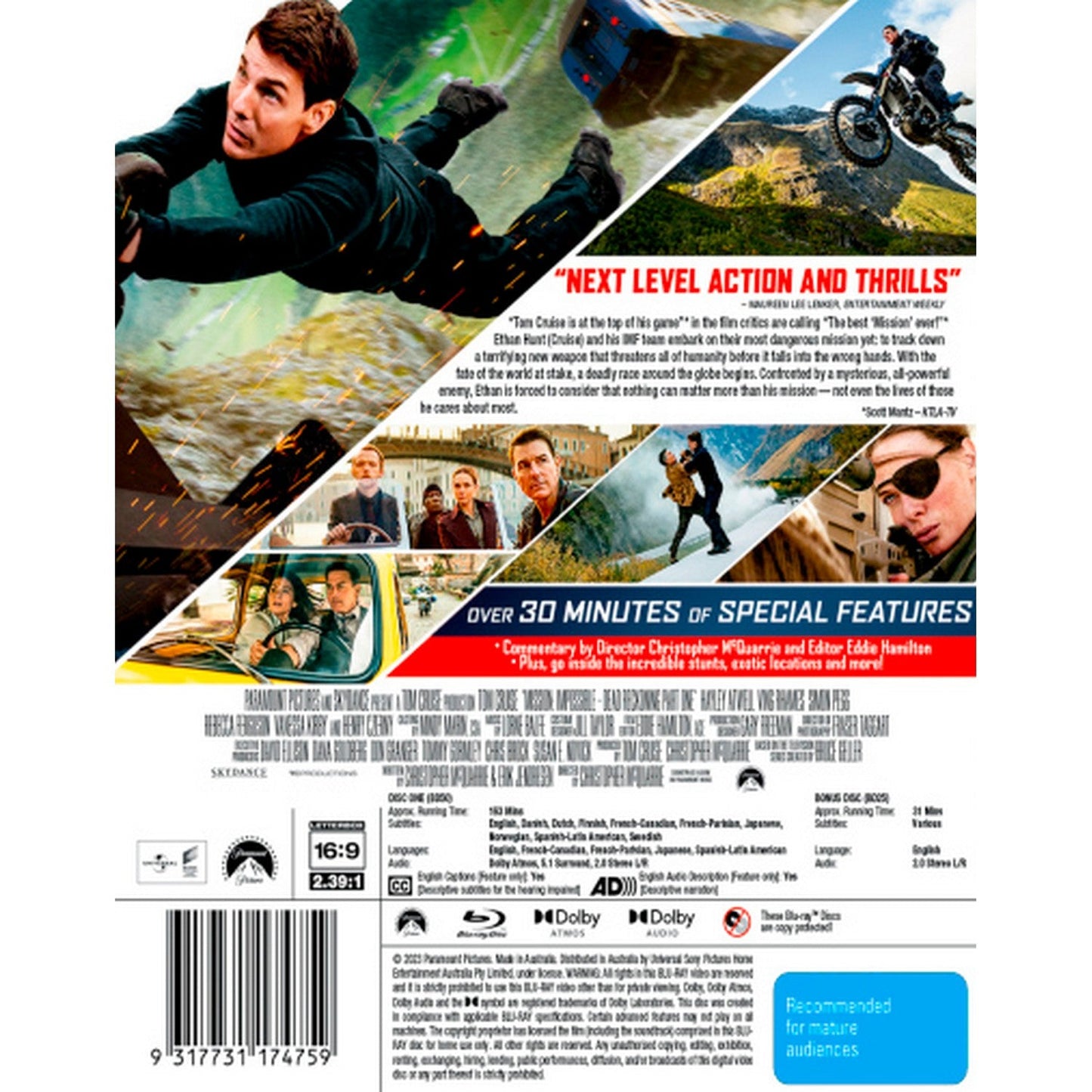 Mission: Impossible - Dead Reckoning Blu-Ray