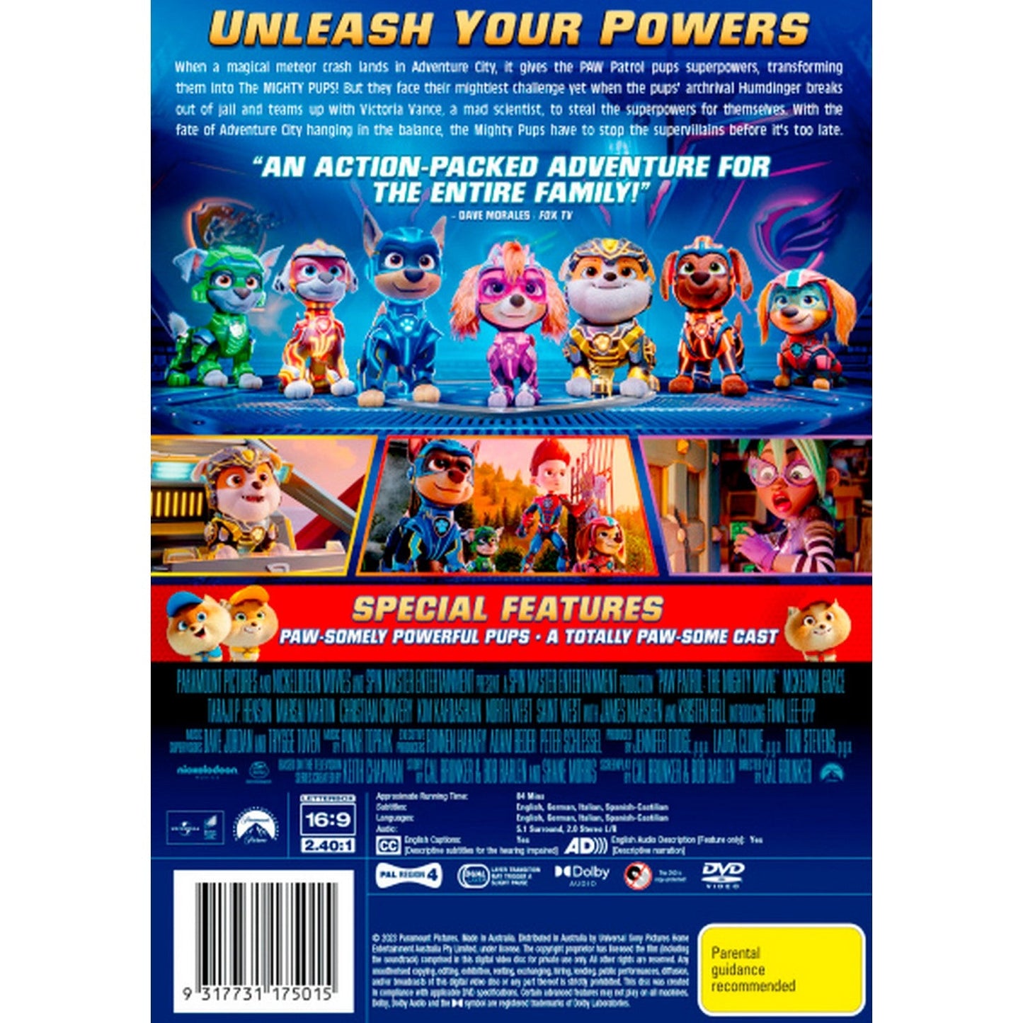 Paw Patrol: The Mighty Movie DVD