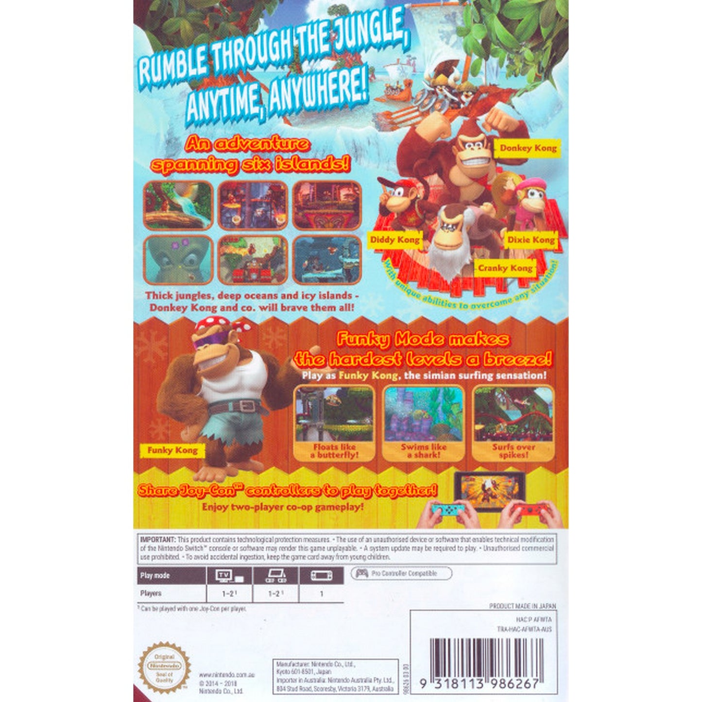 Donkey Kong Country Tropical Freeze (Nintendo Switch)